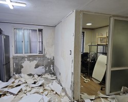 금광동 원빌라 도배시공 전/후